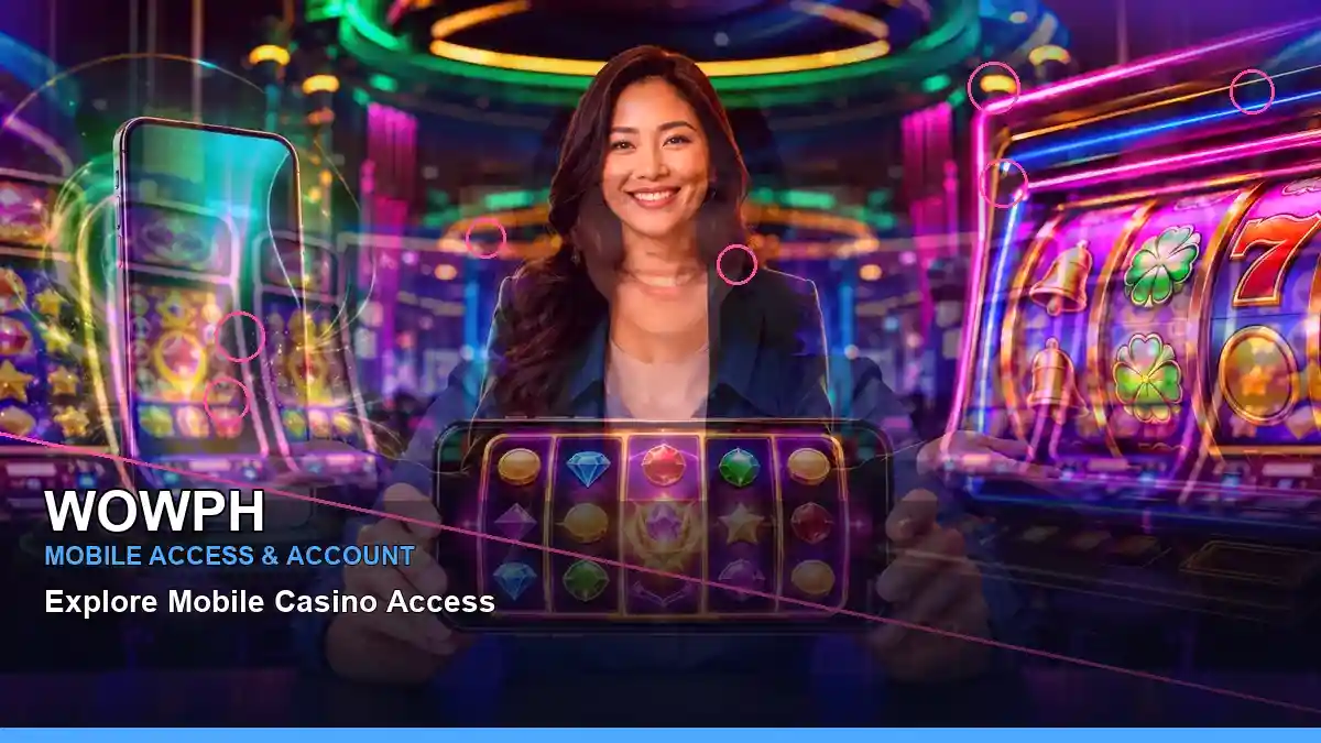 WOWPH app information for Philippine users with a clear mobile navigation and responsible gaming focus
